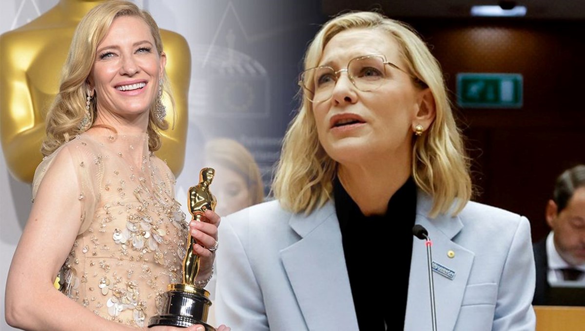 Cate Blanchett'ten Avrupa Parlamentosu'nda Gazze çağrısı