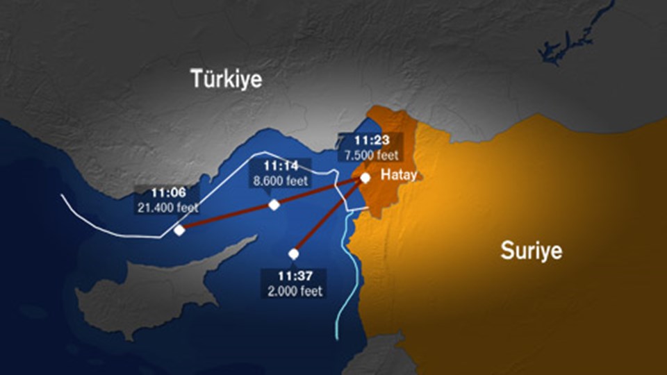 Suriye'nin vurduğu jetin son 56 dakikası - 1