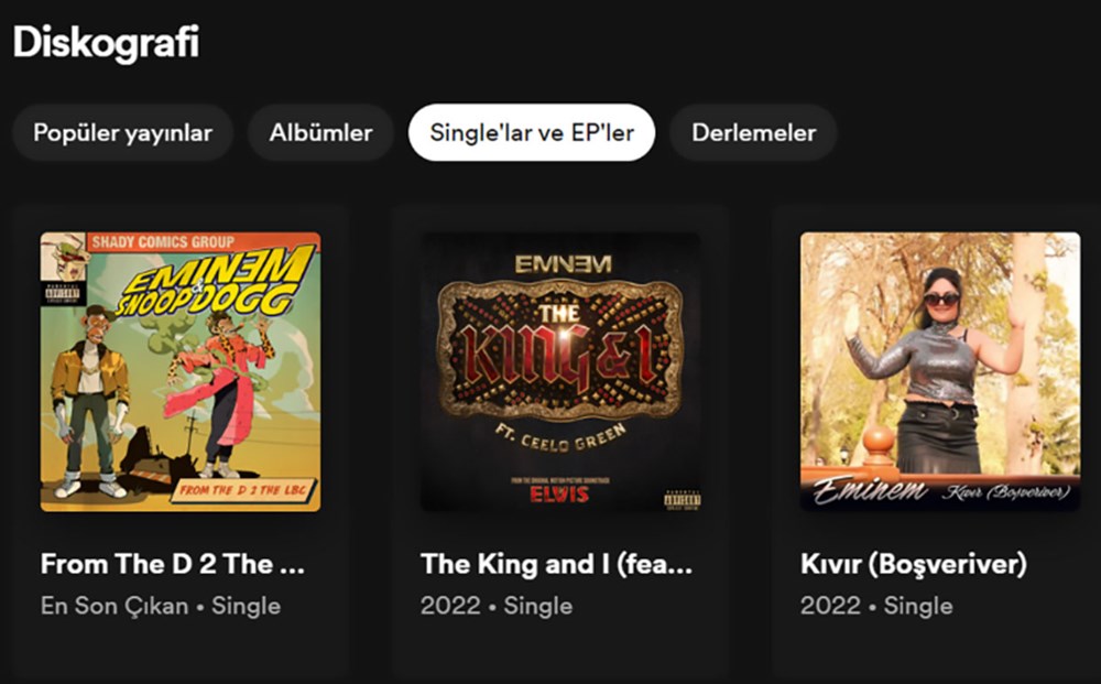 Eminem'in resmi Spotify hesabına Türkçe şarkı eklendi - 3