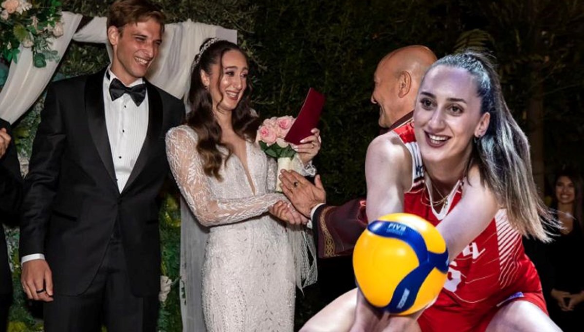 Milli voleybolcu Ayça Aykaç ile antrenör Mert Altıntaş'la evlendi Milli voleybolcu Ayça Aykaç ile antrenör Mert Altıntaş'la evlendi