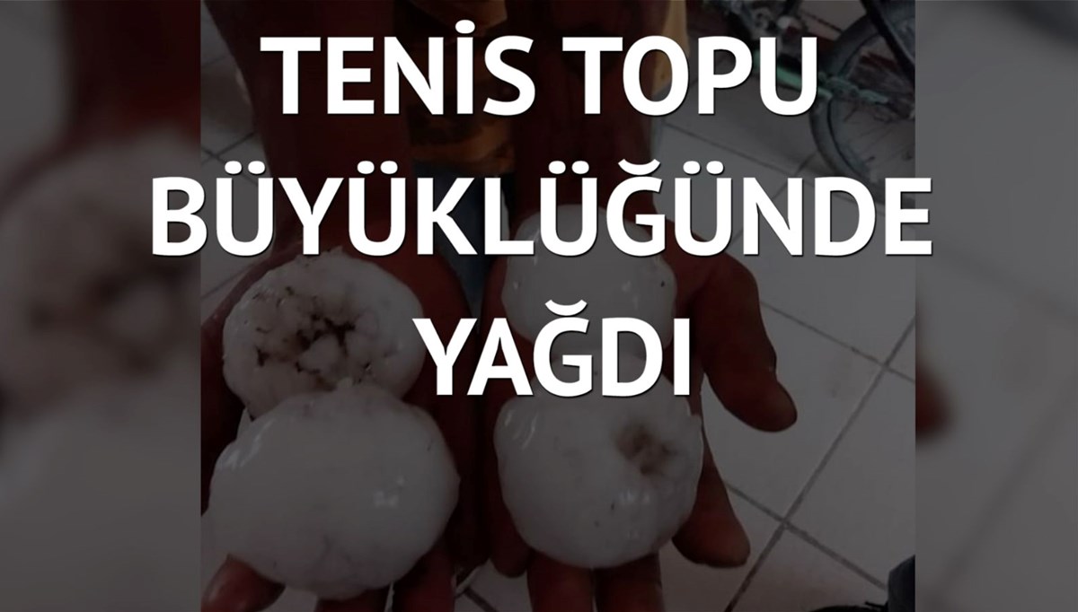 Dolu yağışı trafikteki araçların camlarını kırdı
