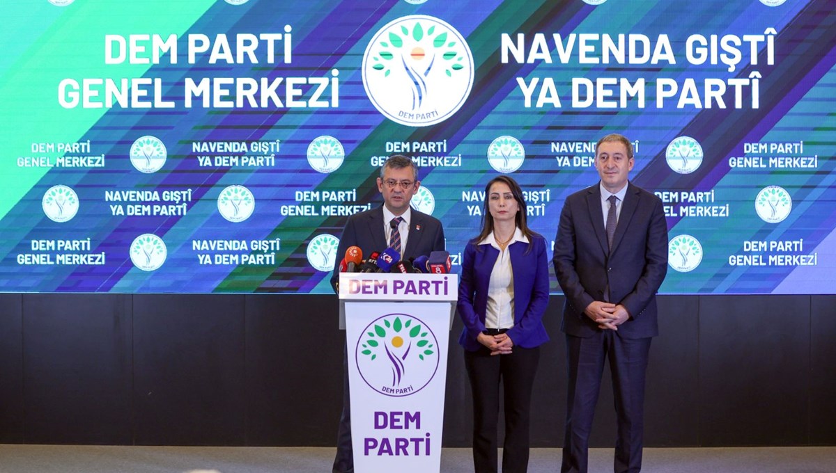 Özgür Özel'den DEM Parti'ye ziyaret: 