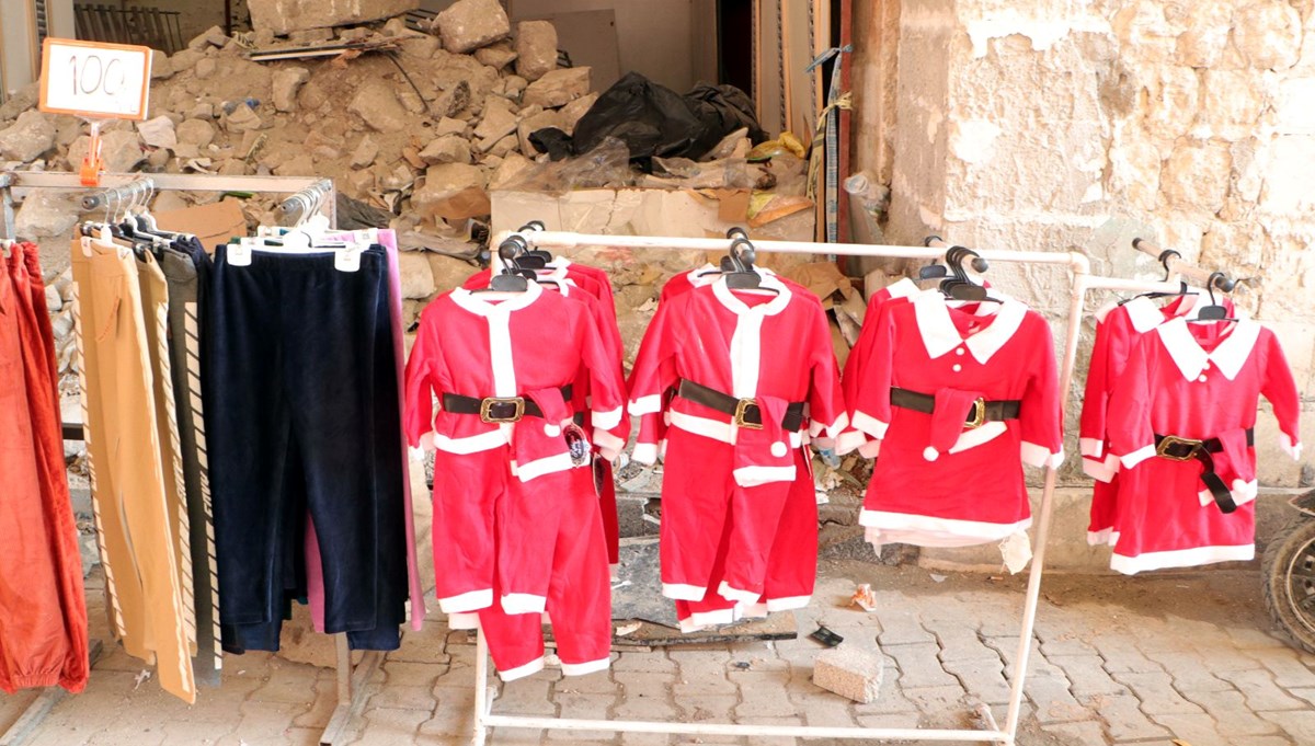 Hatay’da tarihi Uzun Çarşı’da hüzünlü yılbaşı