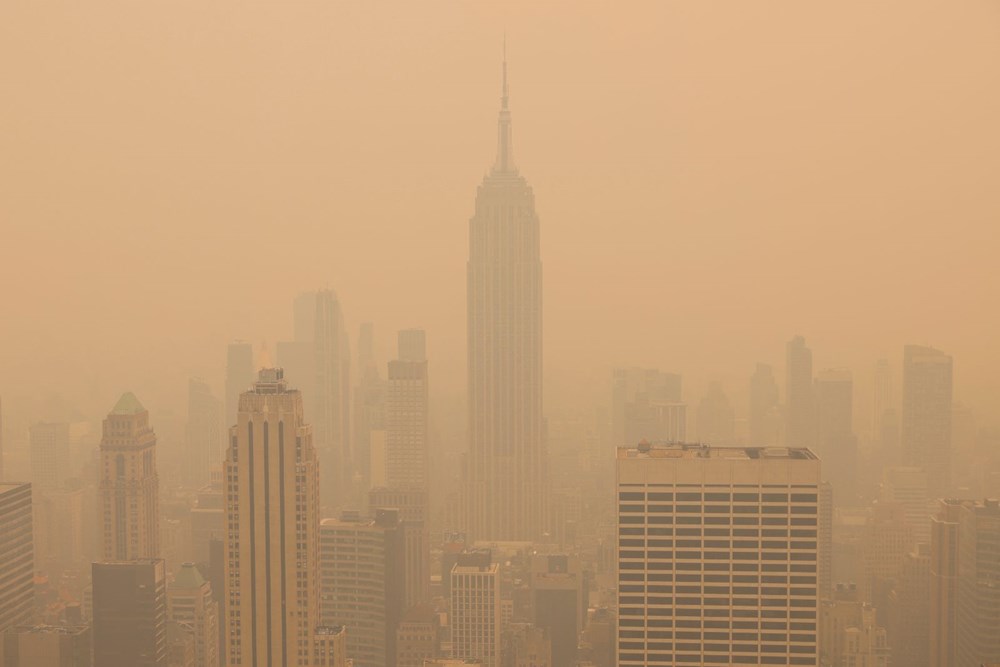 Kanada'daki orman yangınları ABD'yi teslim aldı: New York hayalet şehre döndü - 2
