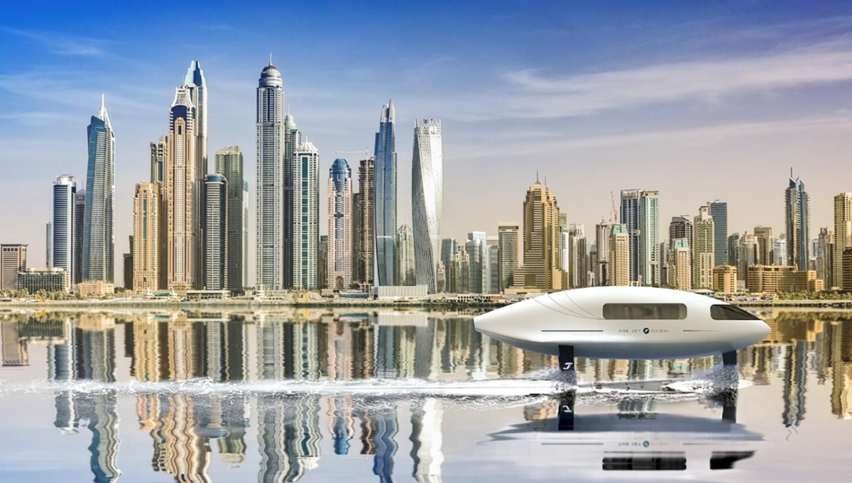 Dubai'den küresel ısınmaya karşı uçan tekne: Gelecek yıl denizde ve havada süzülecek