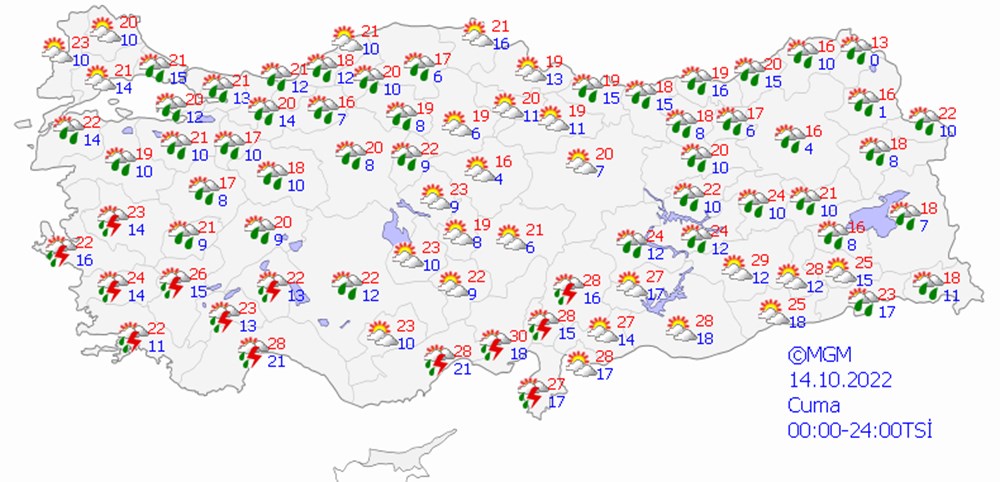 Bu hafta (12-16 Ekim) hava durumu nasıl olacak? Yağışlı hava geri dönüyor (Meteoroloji'den 5 günlük hava durumu raporu) - 6