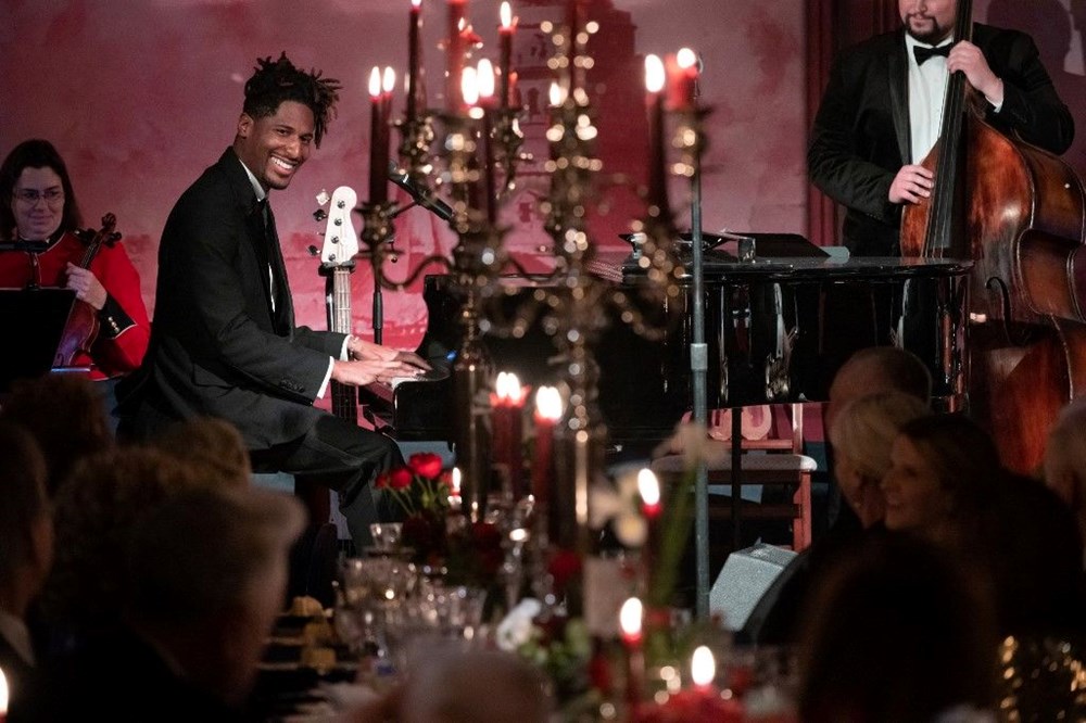 Beyaz Saray'da Emmanuel Macron ve ünlülerle akşam yemeği - 8