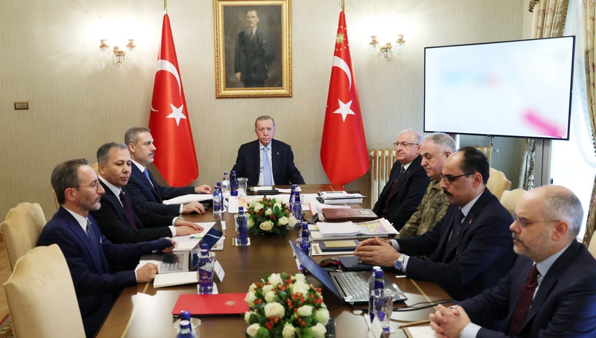 Cumhurbaşkanı Erdoğan başkanlığında güvenlik toplantısı