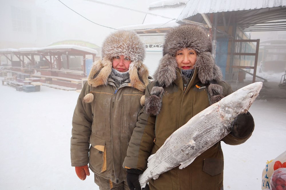 Dünyanın en soğuk şehri Yakutsk'ta sıcaklık eksi 50 dereceyi gördü - 3