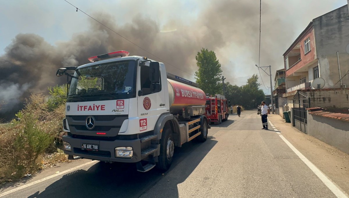 Bursa'da tedirgin eden yangın Bursa'da tedirgin eden yangın