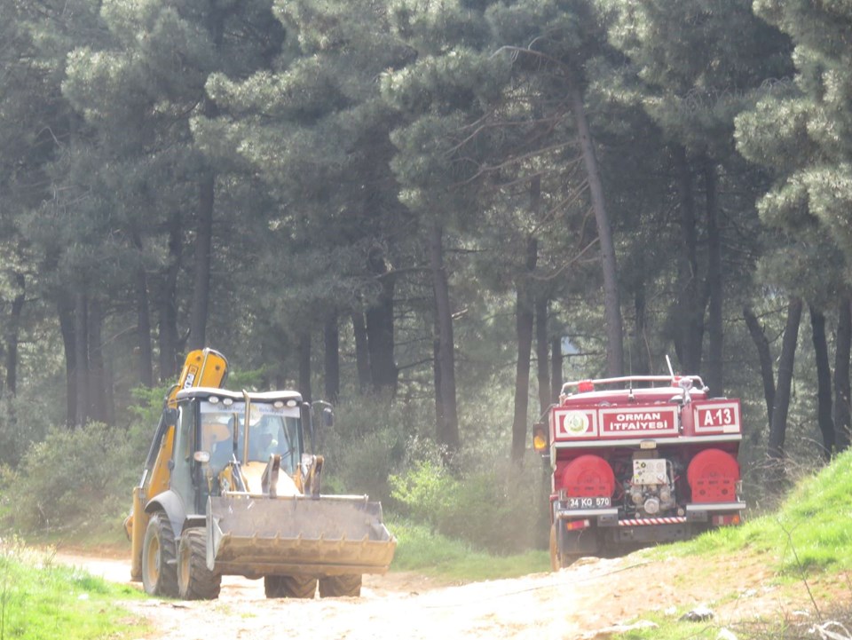 SON DAKİKA: İstanbul'da Aydos Ormanı'nda şüpheli yangınlar - 1