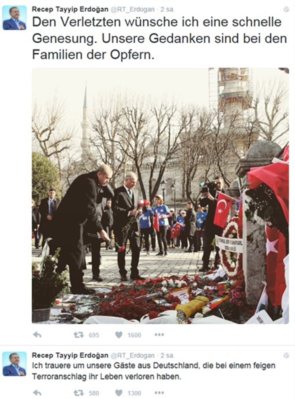 Cumhurbaşkanı Erdoğan'dan Almanca tweet - 1