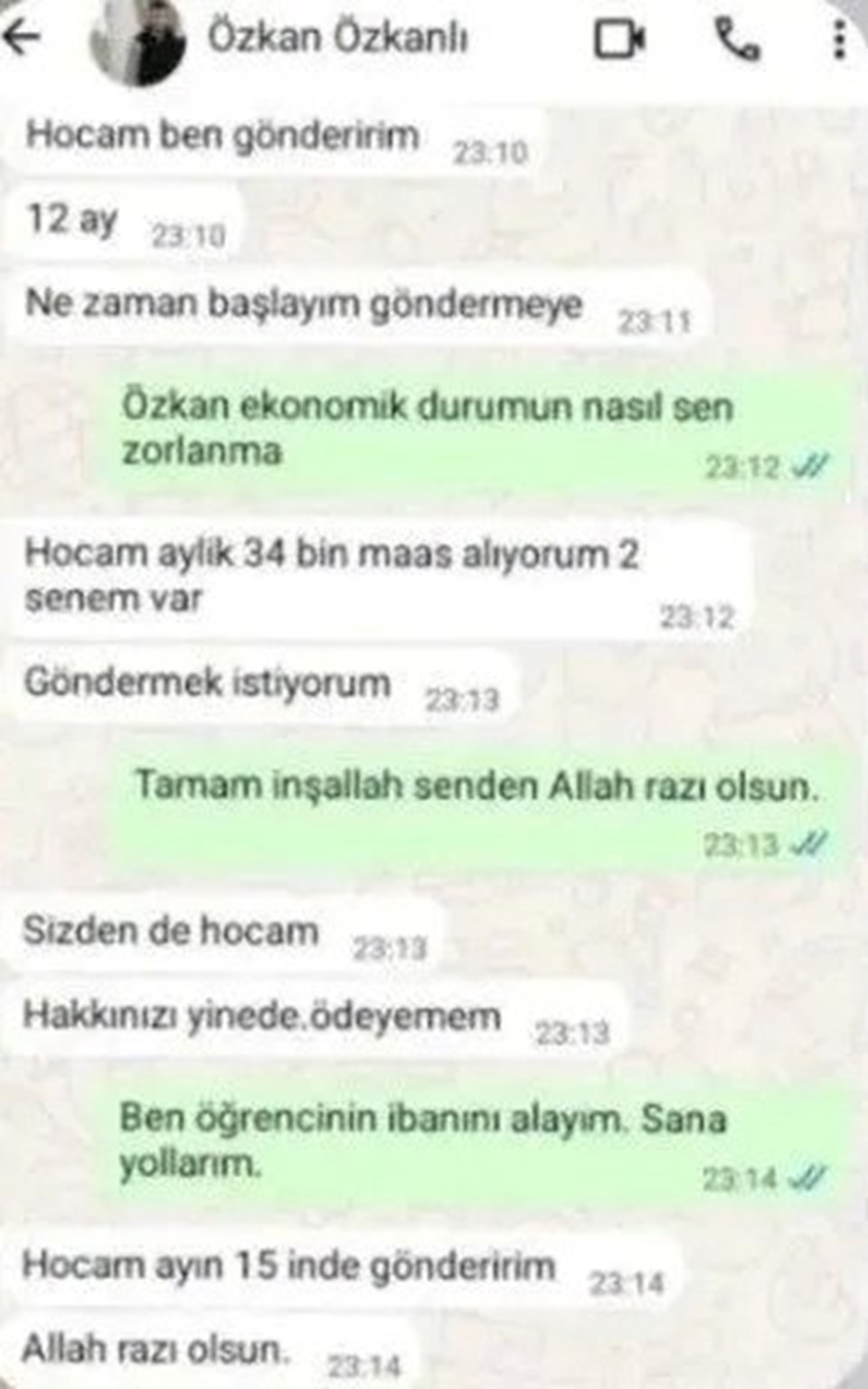 Şehidin Whatsapp mesajları duygulandırdı: Kendisi gibi yetim öğrencilere sahip çıkmış - 1