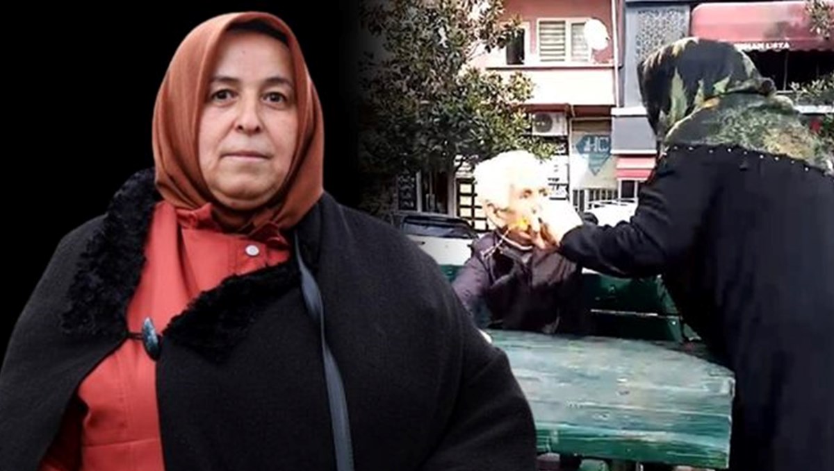 Eşini yeni kaybeden kadın, kendisini rahatsız eden adamı dövdü: O anlar kamerada