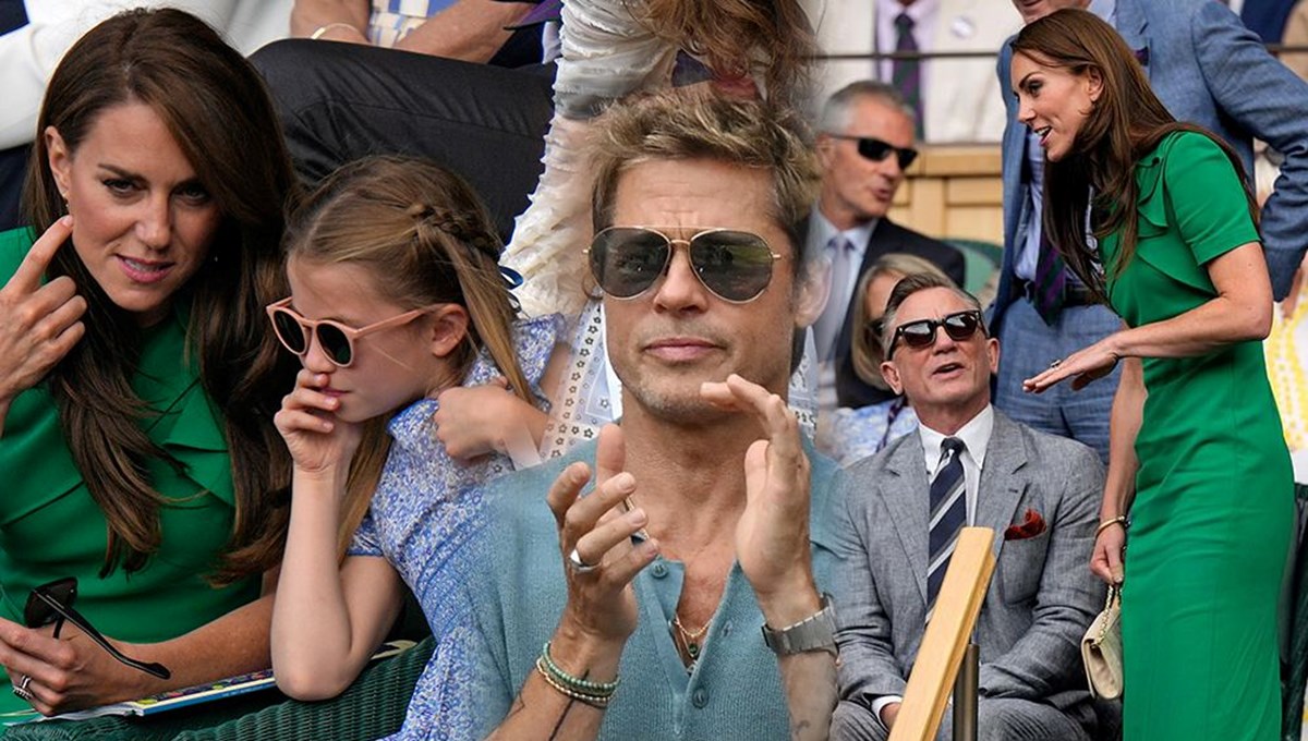 Wimbledon finaline kraliyet, Brad Pitt ve James Bond çıkarması