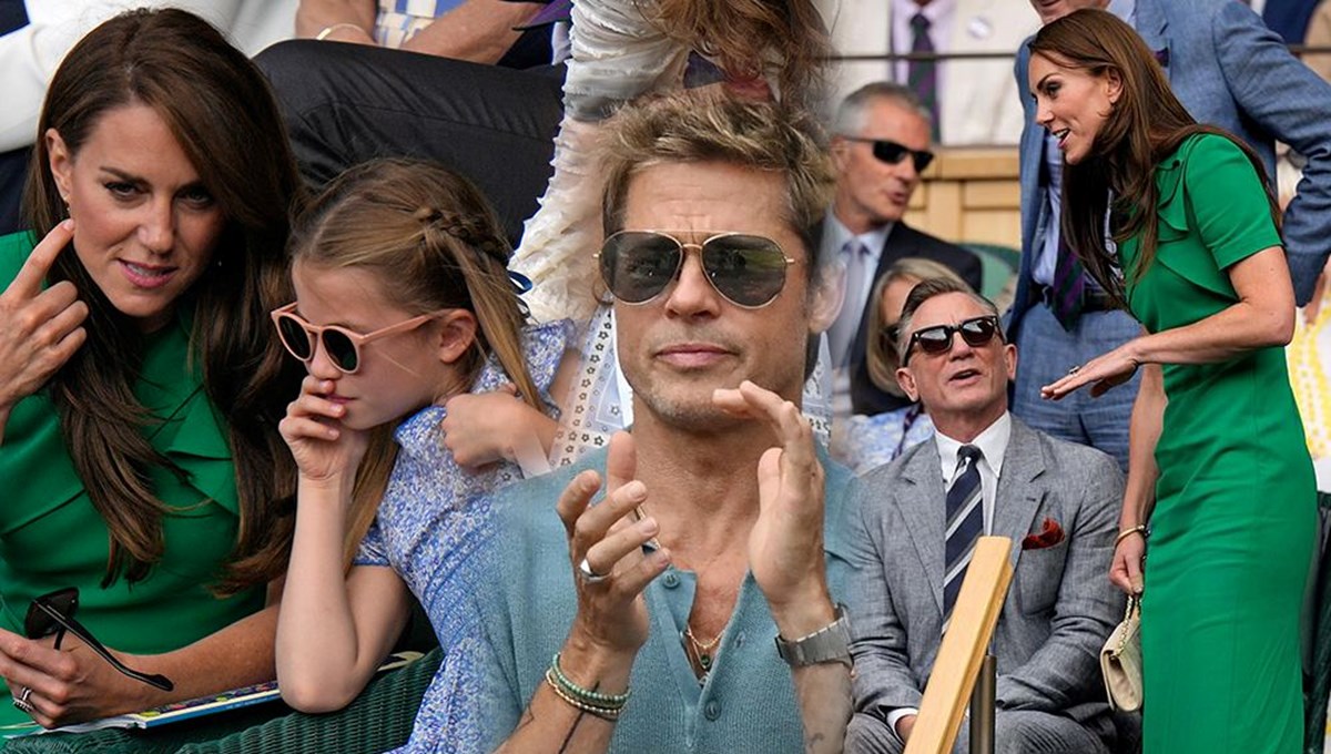 Wimbledon finaline kraliyet, Brad Pitt ve James Bond çıkarması Wimbledon finaline kraliyet, Brad Pitt ve James Bond çıkarması
