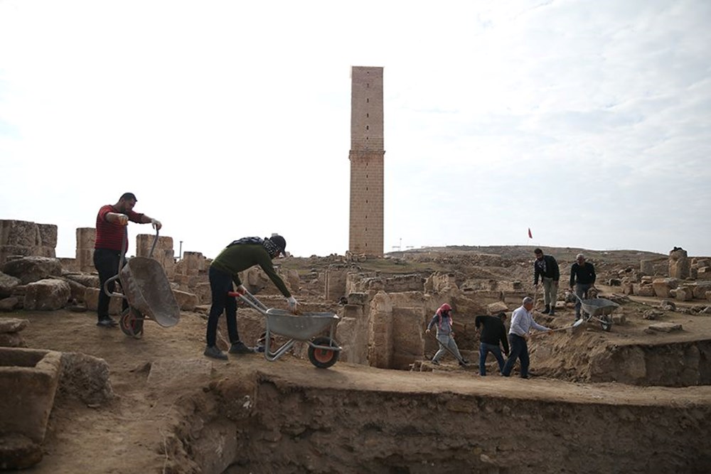 Harran'da 8 asırlık medresenin avlu, kuyu ve platformu bulundu - 3