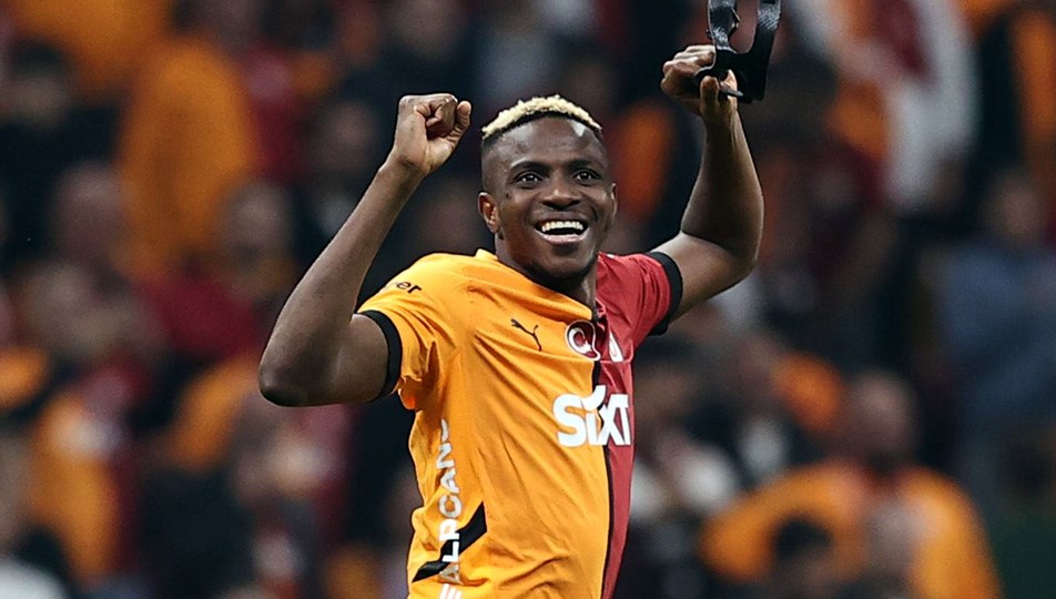 Galatasaray'ı sırtlayan Victor Osimhen, kariyerinde 6. kez hat-trick yaptı