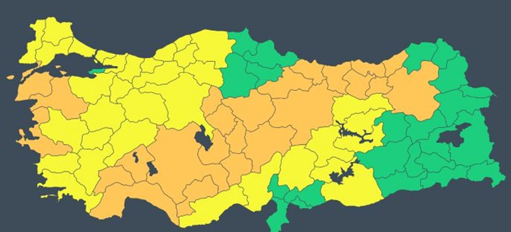 57 il için kuvvetli yağış ve fırtına uyarısı (Bugün hava nasıl olacak?) - 4