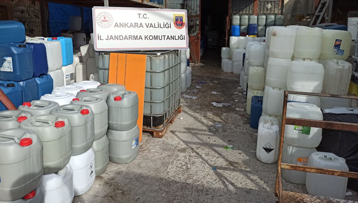 Ankara'da 20 ton sahte deterjan ele geçirildi Ankara'da 20 ton sahte deterjan ele geçirildi