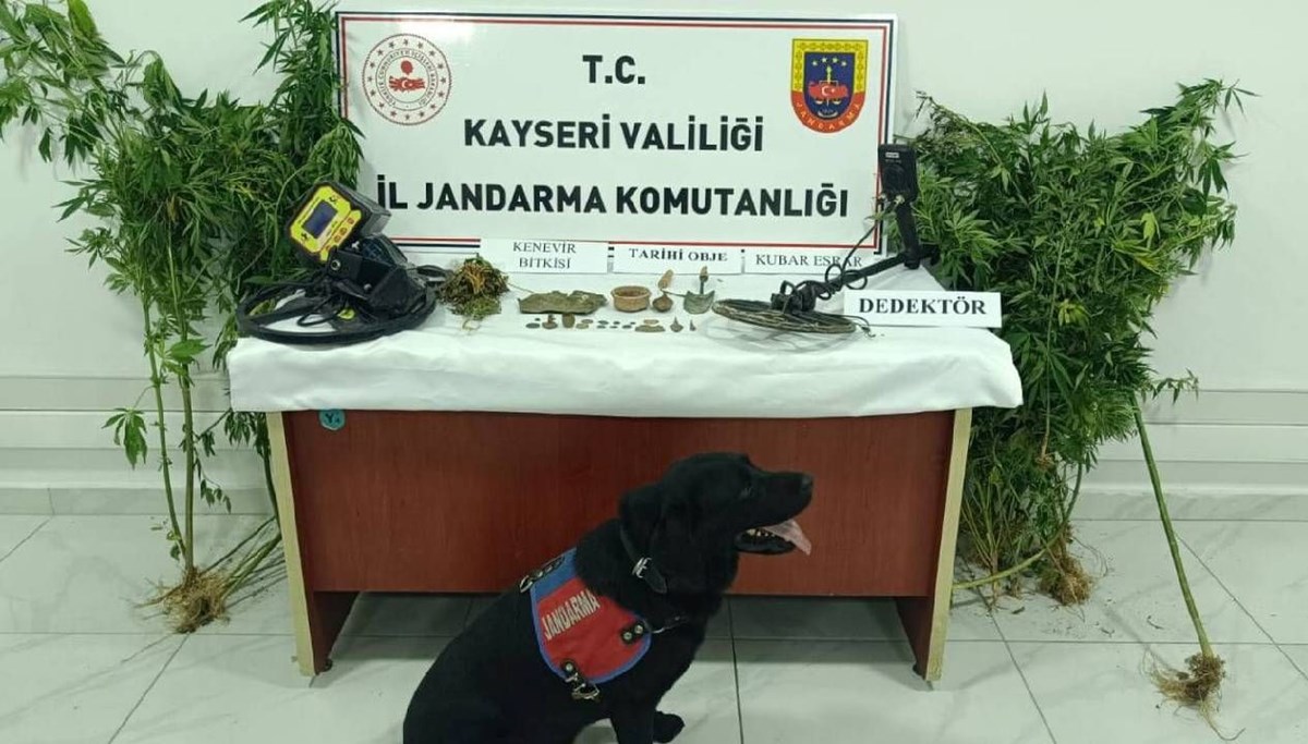 Uyuşturucu operasyonunda tarihi eser bulundu