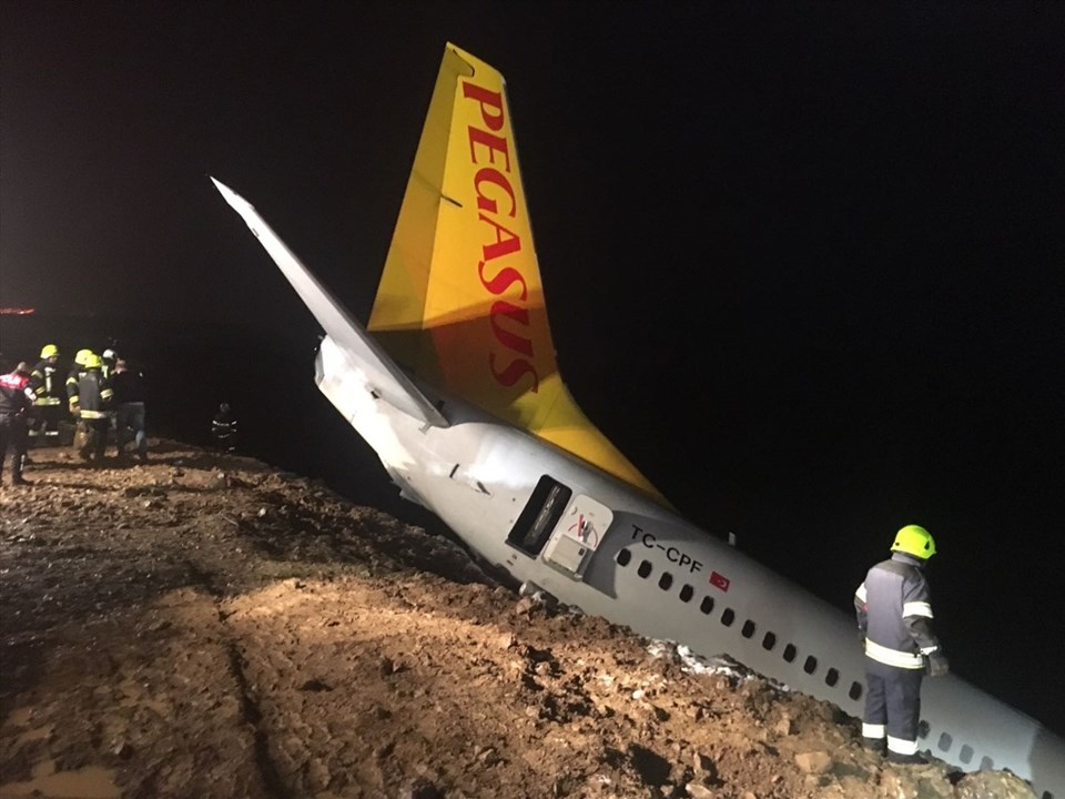 Son dakika haberi... Trabzon Havalimanı'na iniş yapan Ankara uçağı pistten çıktı - 1