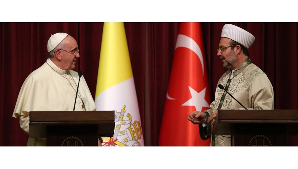 Diyanet İşleri Başkanı'ndan Papa'ya yanıt