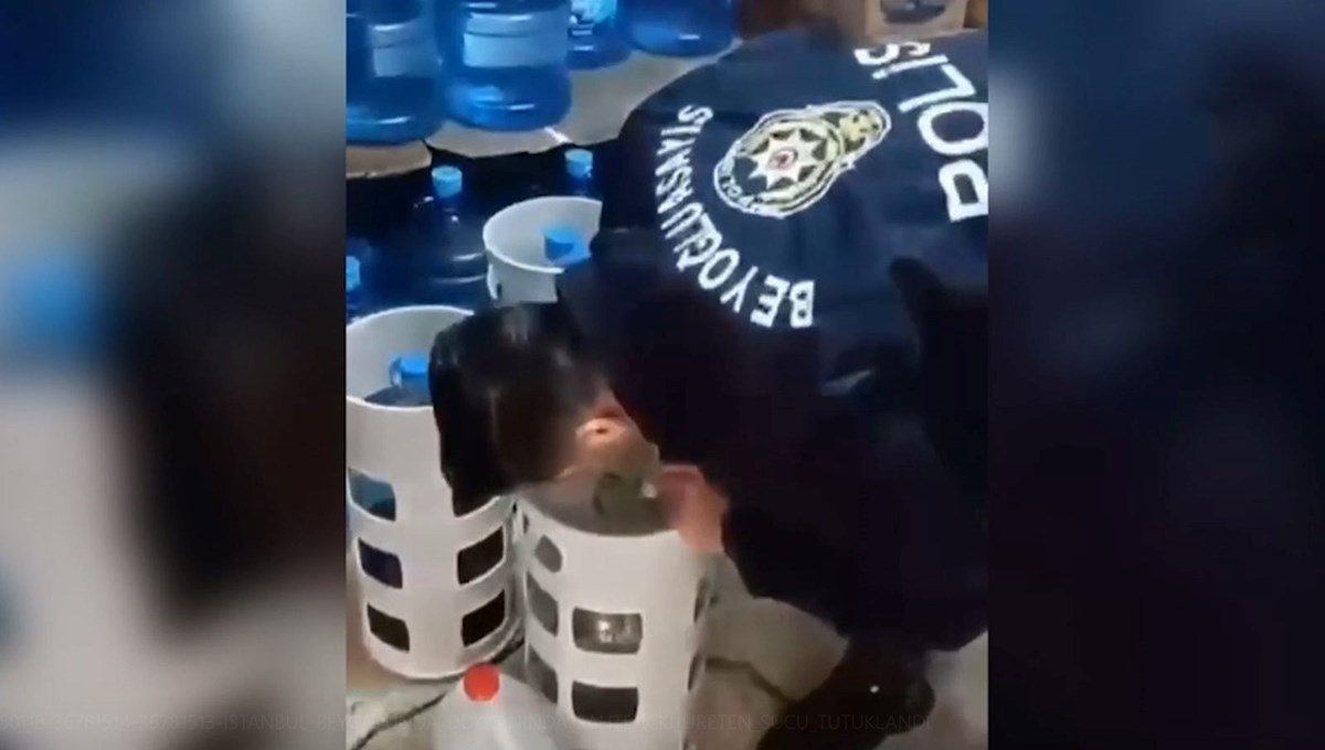 Beyoğlu'nda sahte içki üreten sucu tutuklandı