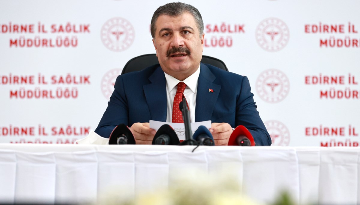 SON DAKİKA:Sağlık Bakanı Fahrettin Koca, Edirne'de açıklamalarda bulundu