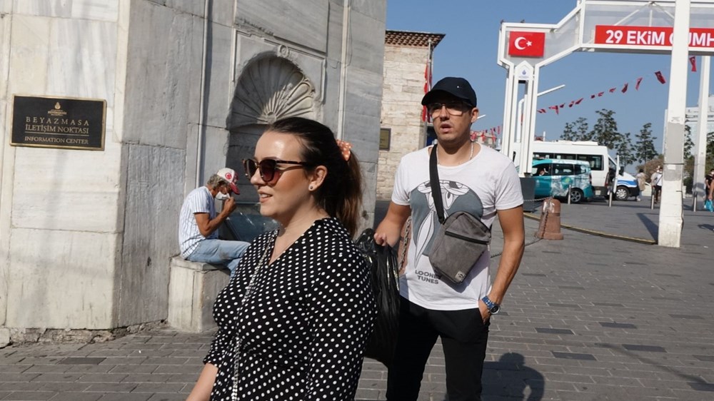 Taksim'de drone'lu maske denetimi - 5