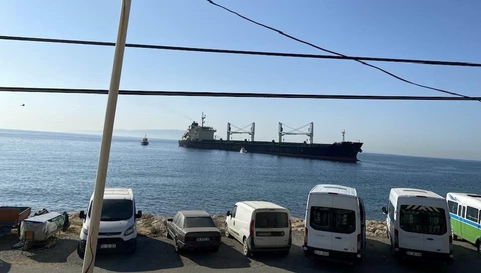 Tekirdağ kuru yük gemisi karaya oturdu
