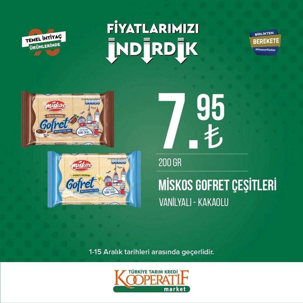 Tarım Kredi Kooperatif Market yeni indirimli ürünler listesini yayınladı (1-15 Aralık güncel indirimli ürünler kataloğu) - 12