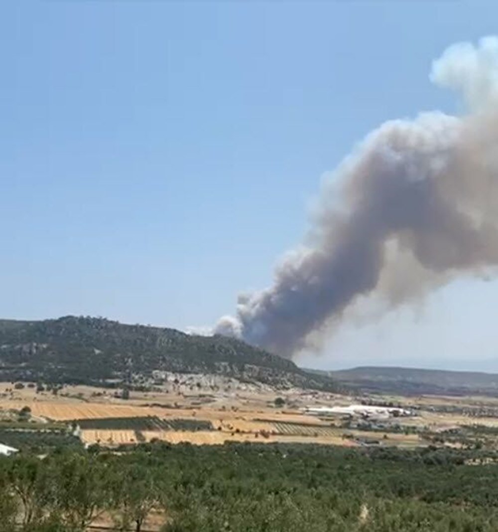 İzmir'de orman yangını: Müdahale sürüyor - 7