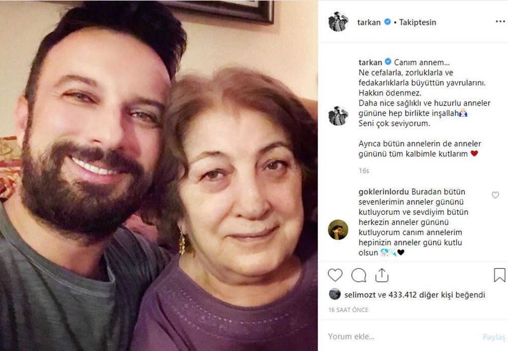 Fahriye Evcen ve Tarkan'dan bebekleriyle ilk paylaşım (Ünlü isimlerin Anneler Günü mesajları) - 1