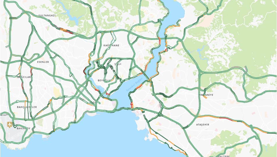 İstanbul'da yollar yine boş