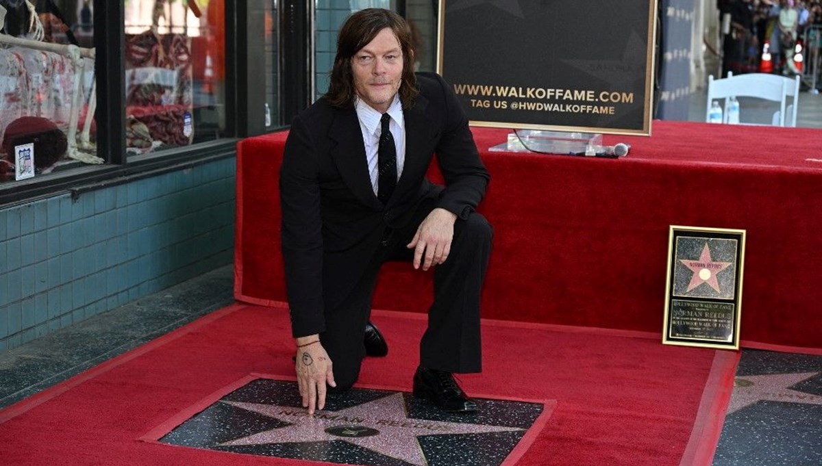 Norman Reedus'un da artık Hollywood Şöhretler Kaldırımı'nda yıldızı var