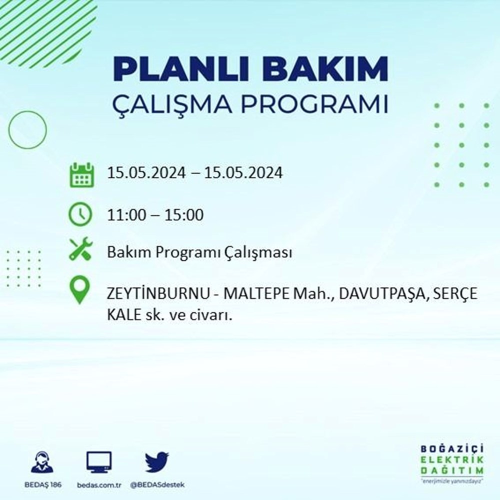 تركيا اليوم انقطاع التيار الكهربائي عن 22 منطقة بإسطنبول.. طالع الجدول انقطاع التيار الكهربائي عن 22 منطقة بإسطنبول: متى تعود الكهرباء؟ (برنامج قطع BEDAŞ في 15 مايو) - 68