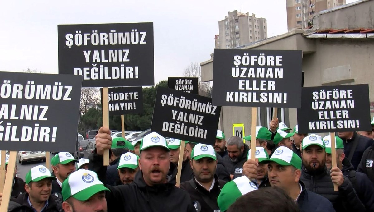 İETT şoförüne bıçaklı saldırıya protesto