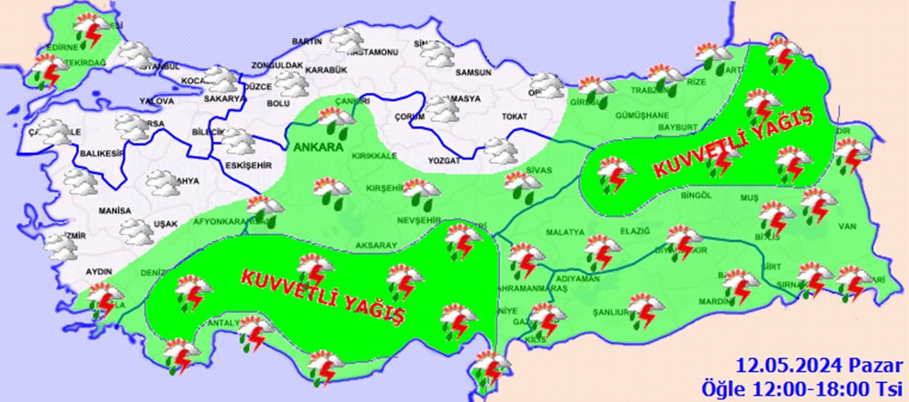 Meteoroloji'den 19 ile sarı kodlu uyarı - 7