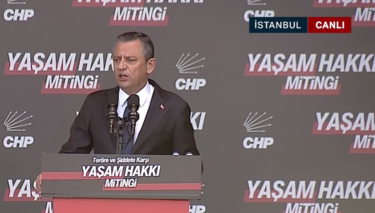 CHP'den teröre karşı miting | Özgür Özel: Türkiye teröre teslim olmayacaktır CHP'den teröre karşı miting | Özgür Özel: Türkiye teröre teslim olmayacaktır