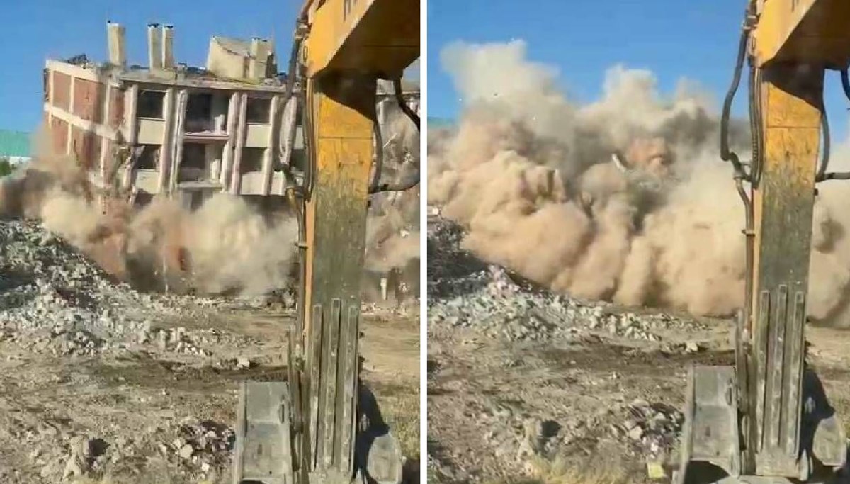 Tek dokunuşla yıkıldı