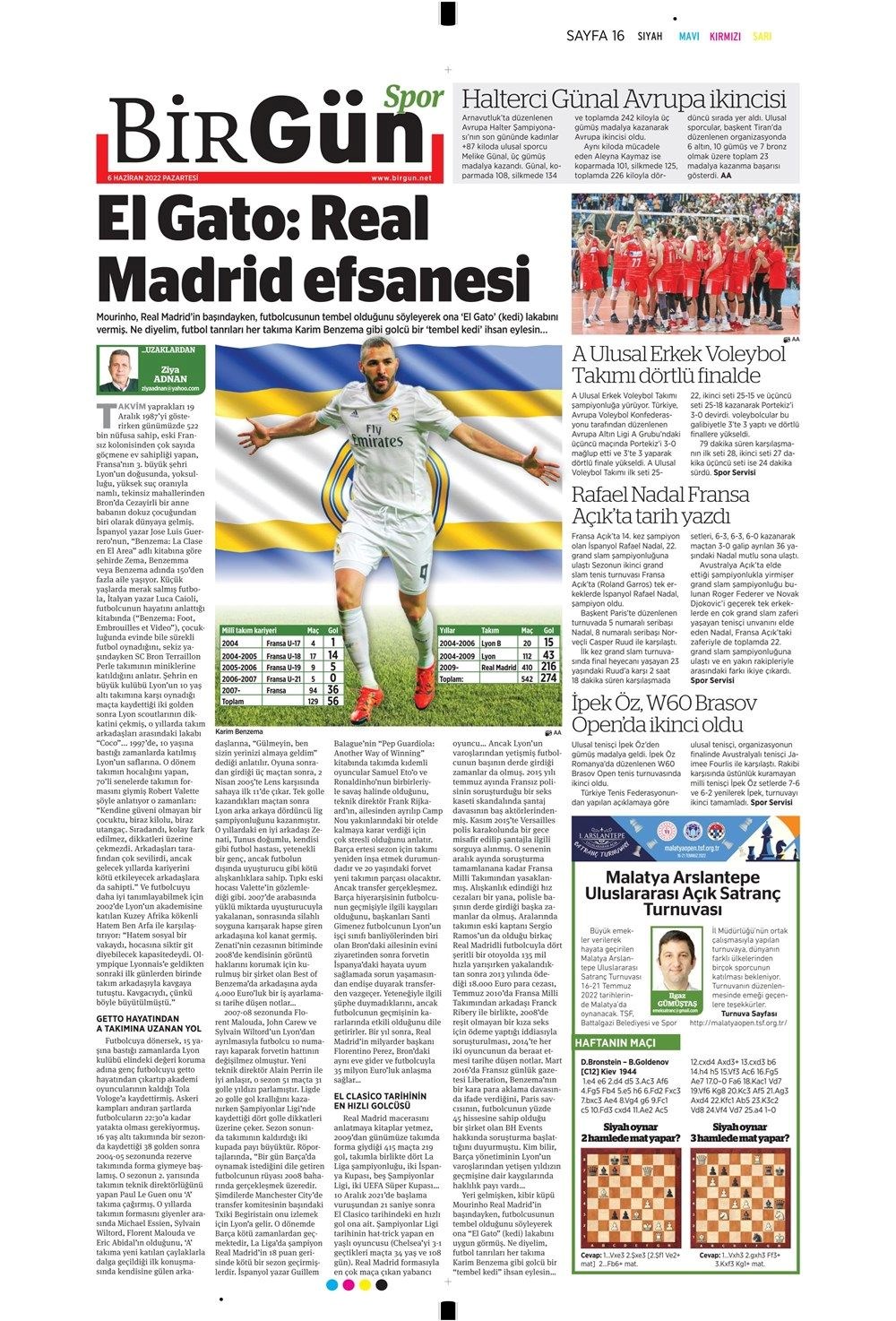 Günün spor manşetleri (6 Haziran 2022) - 3