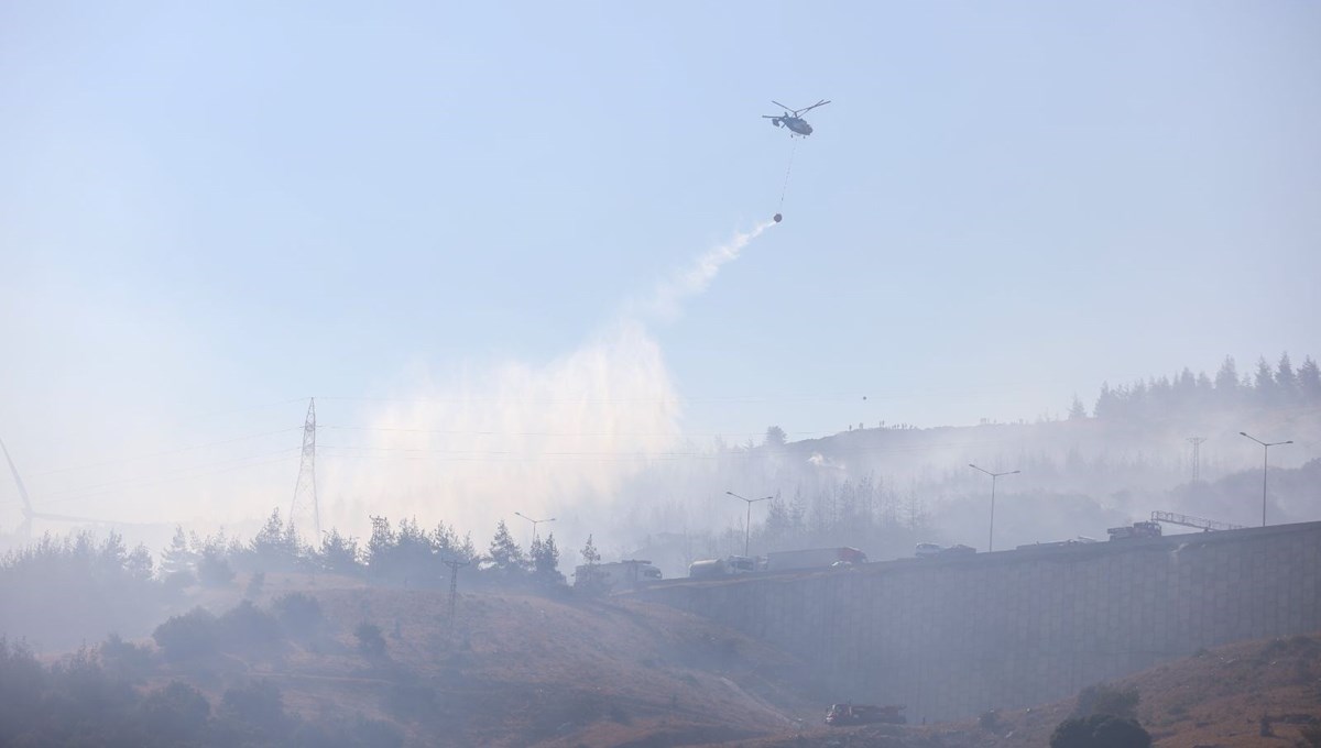 Çatalca'da ormanlık alanda yangın çıktı