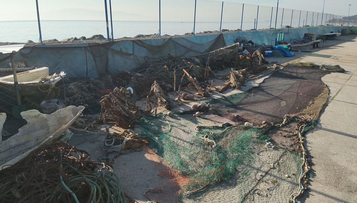 Gemlik Körfezi hayalet ağdan temizlendi Gemlik Körfezi hayalet ağdan temizlendi