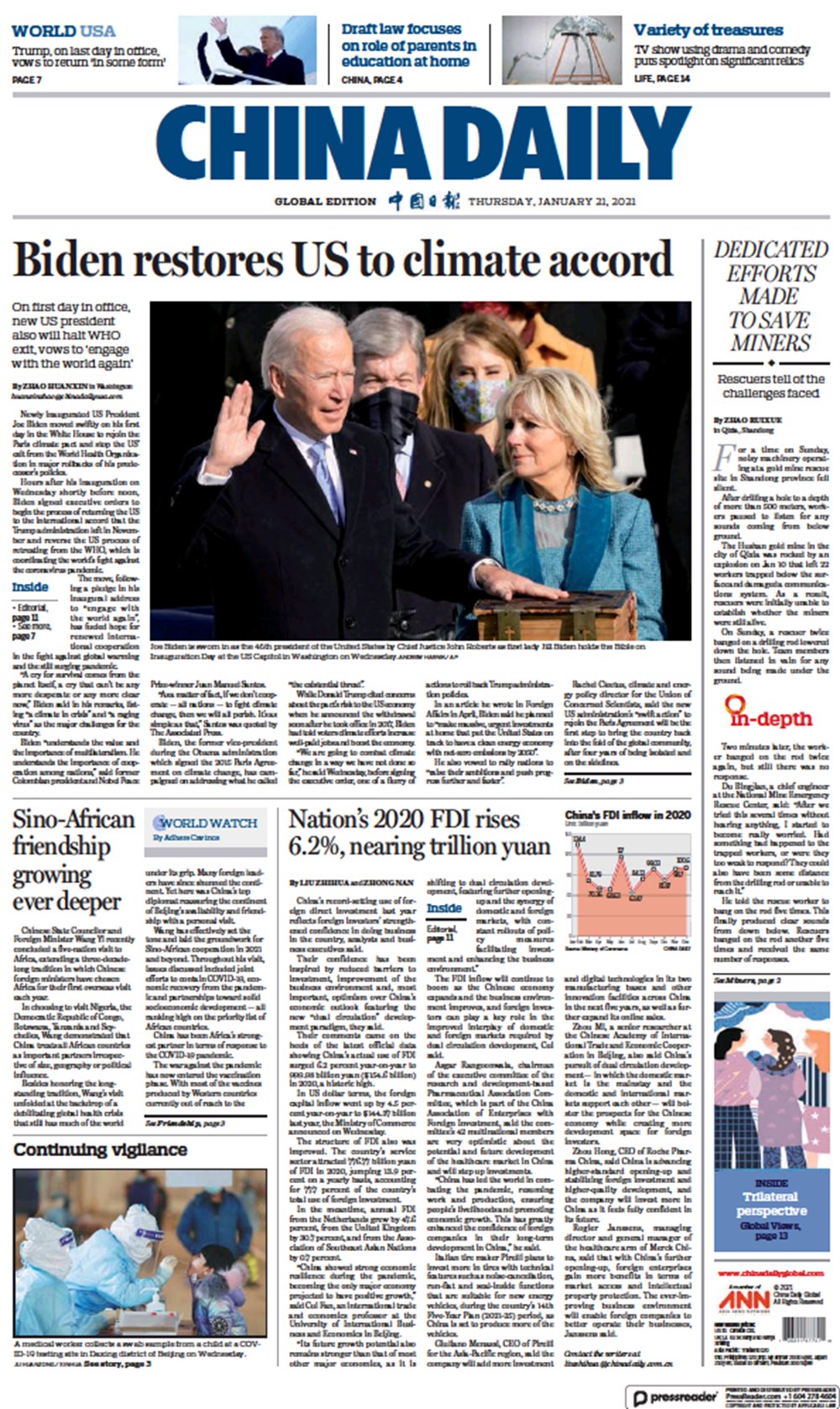 Dünya manşetlerinde Joe Biden: ABD'nin kurtuluşu - 7