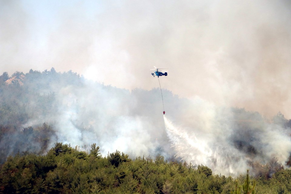 Üç kentte 9 noktada yangın: Bodrum'da iki mahalle tahliye edildi - 4