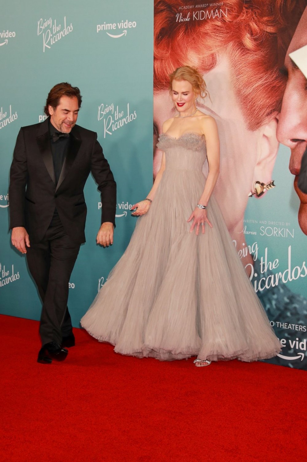 Nicole Kidman ve Javier Bardem, Being the Ricardos filminin Los Angeles galasında - 7