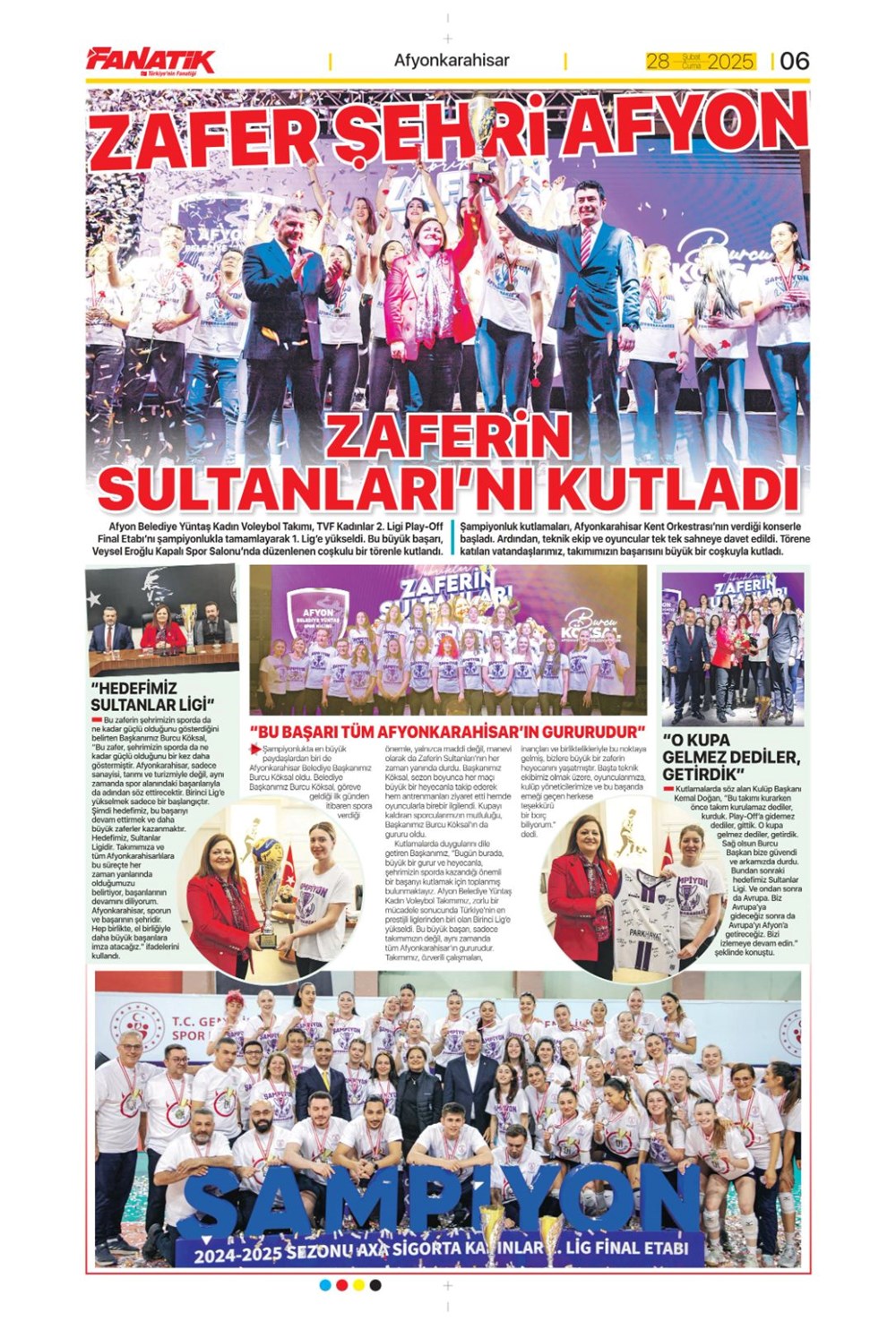 "Çeyrek finalde derbi var" (28 Şubat 2025 spor manşetleri) - 5
