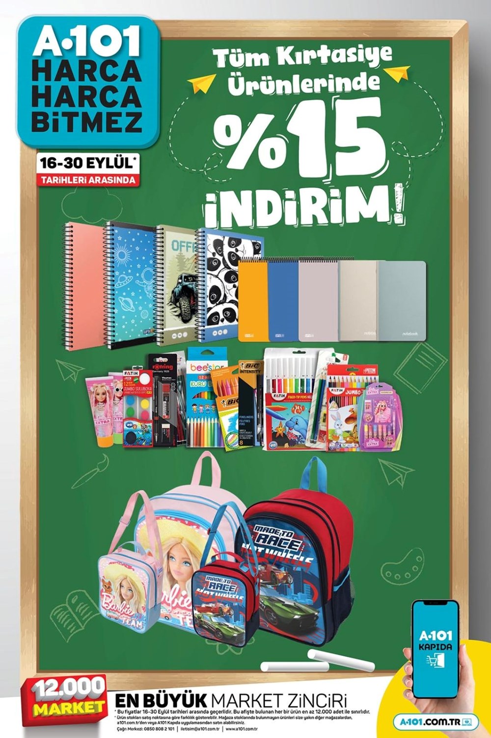 A101 market eylül ayına özel yeni indirimli ürünler listesi (21 Eylül A101 aktüel ürünler kataloğu) - 1