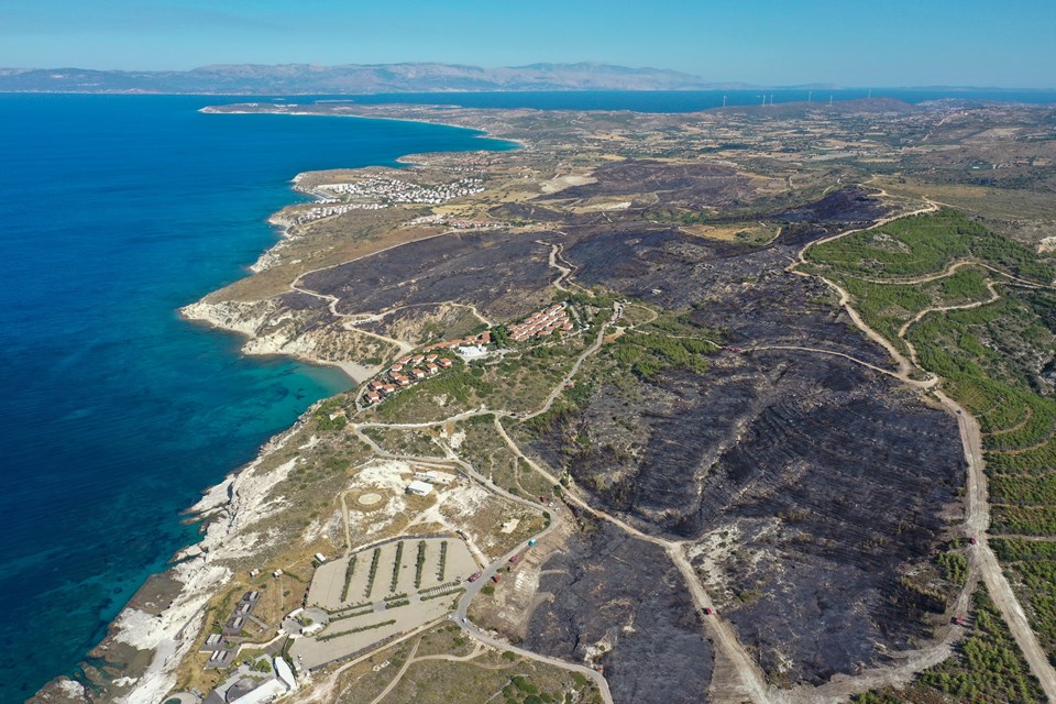 Çeşme'deki yangın kontrol altında - 4